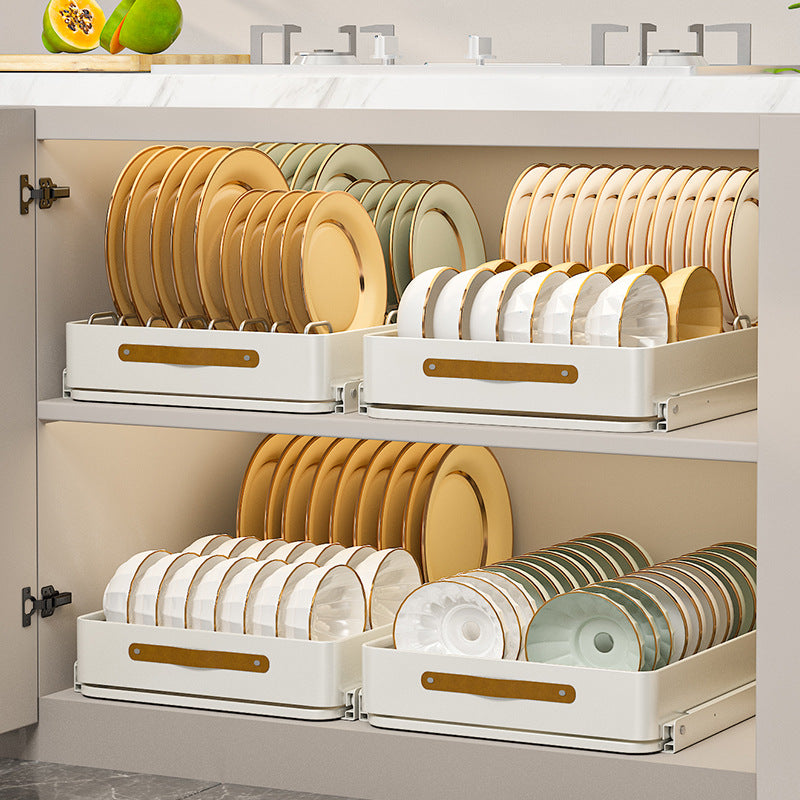 Lisslune | Stainless Steel Pull-Out Storage Kitchen Organizer Tray