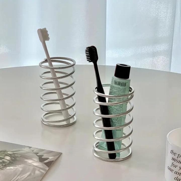 Lisslune | Stainless Steel Spiral Toothbrush Holder