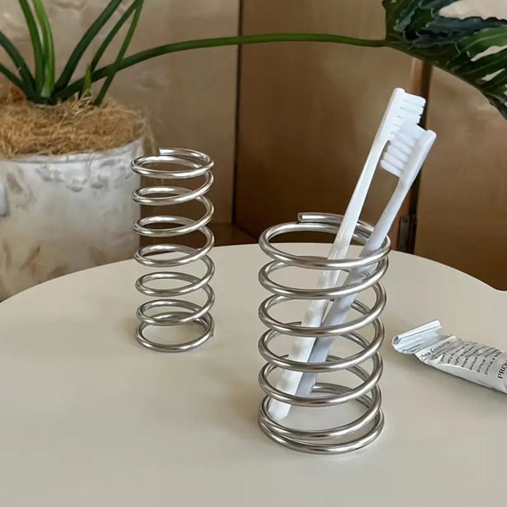 Lisslune | Stainless Steel Spiral Toothbrush Holder