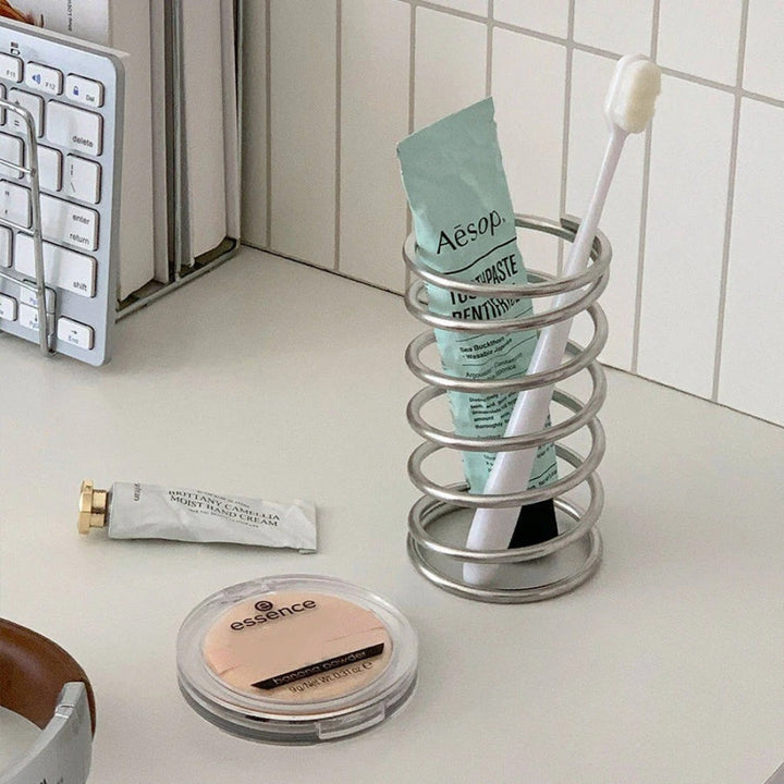 Lisslune | Stainless Steel Spiral Toothbrush Holder