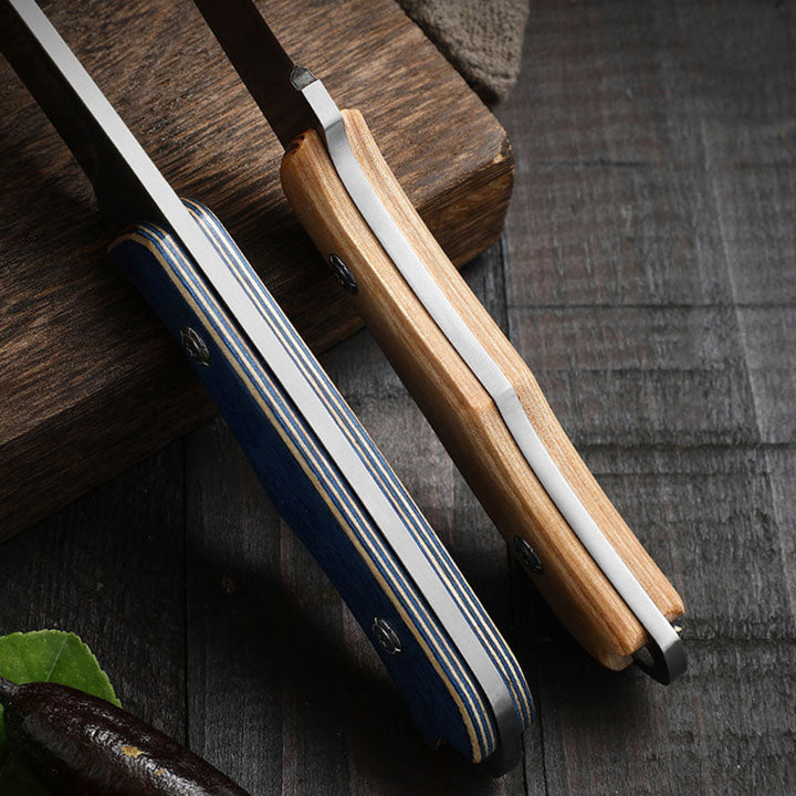 Lisslune | Stainless Steel Durable Wood Handle Knife