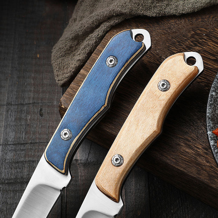 Lisslune | Stainless Steel Durable Wood Handle Knife