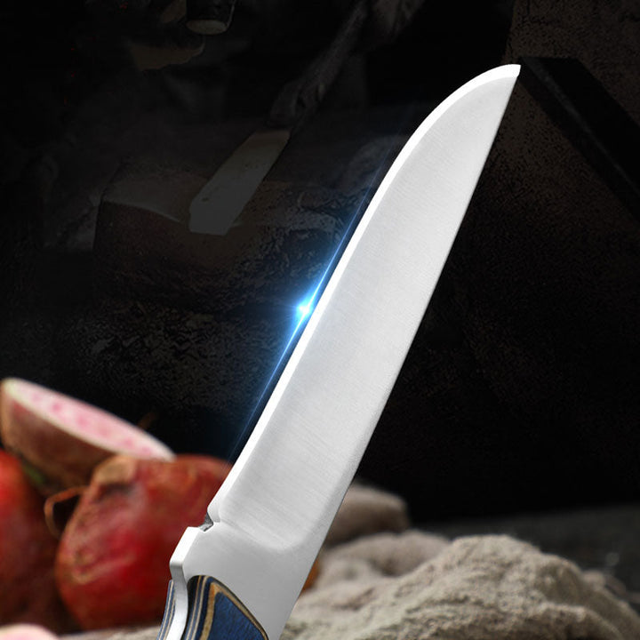 Lisslune | Stainless Steel Durable Wood Handle Knife