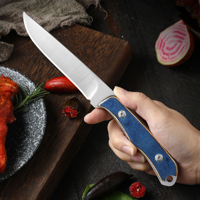 Lisslune | Stainless Steel Durable Wood Handle Knife