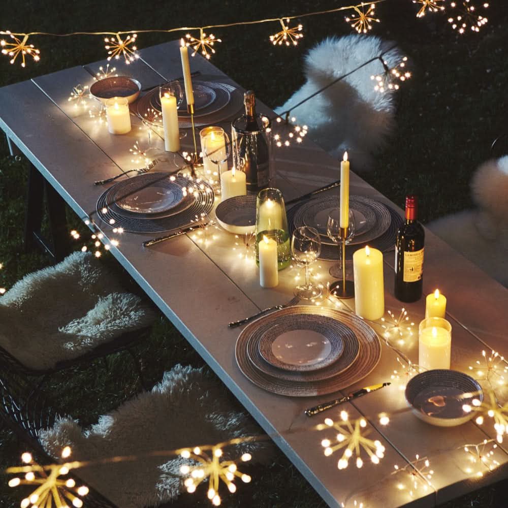 Lisslune | Copper Starburst Fairy String Lights Indoor Outdoor