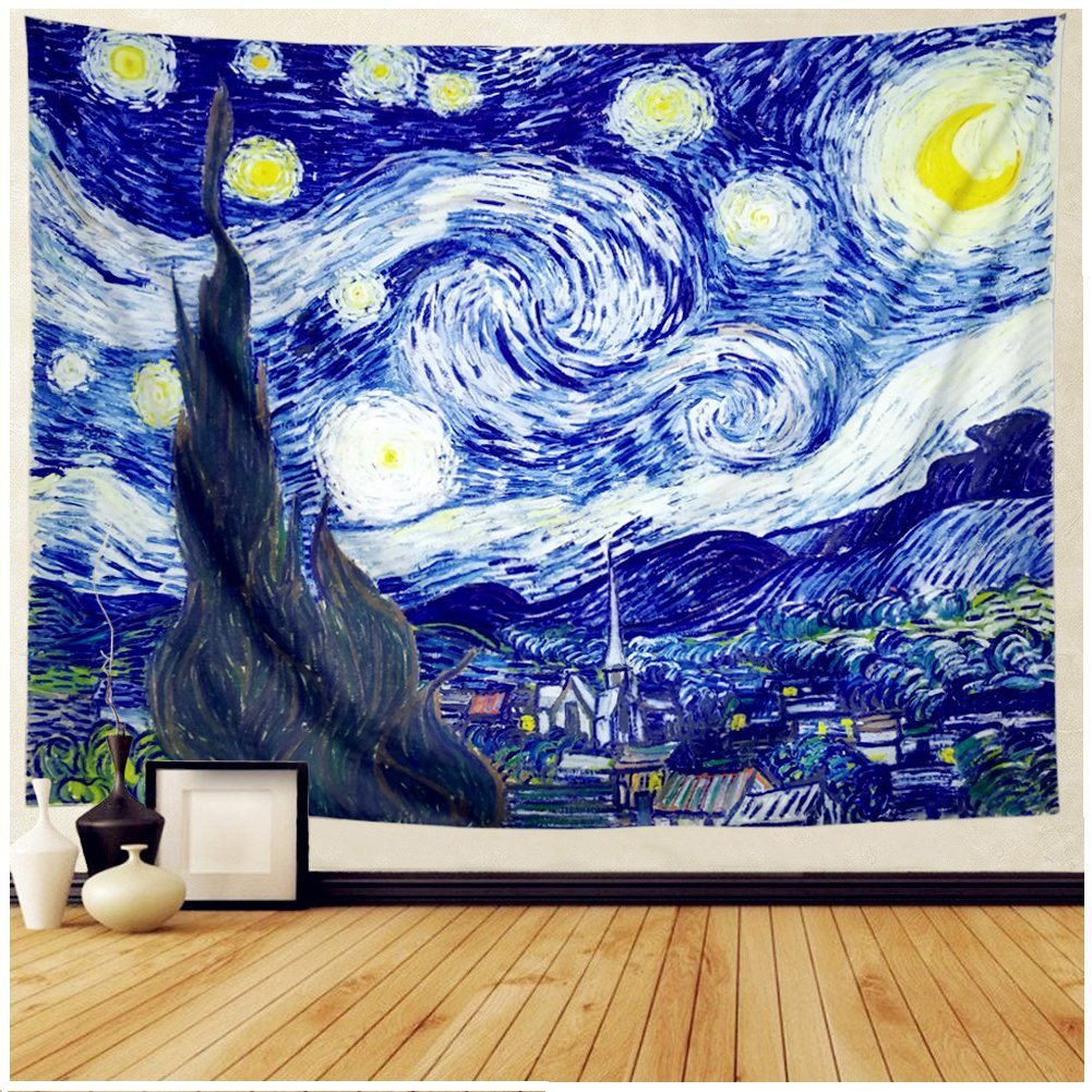 Lisslune | Starry Night Wall Tapestry