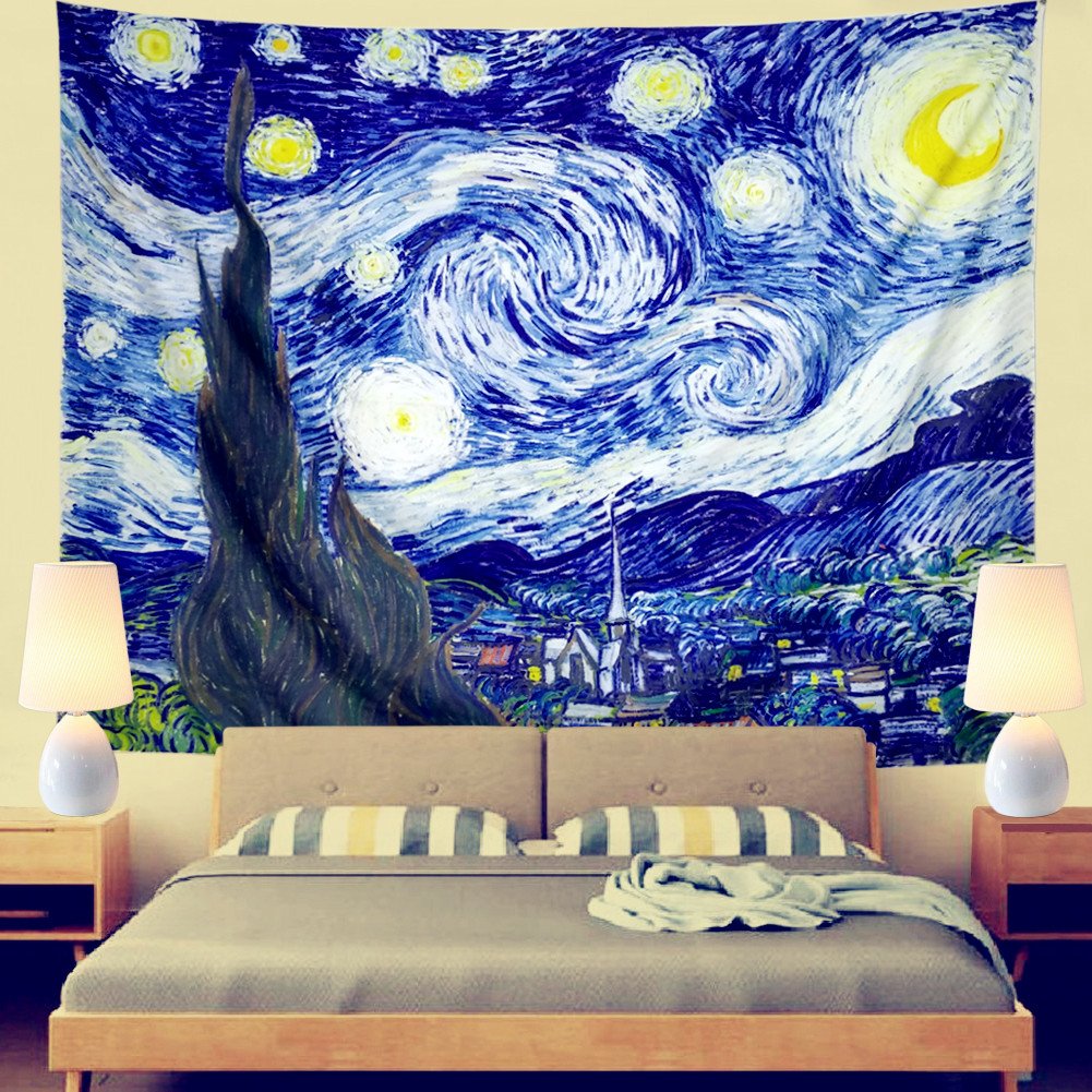 Lisslune | Starry Night Wall Tapestry