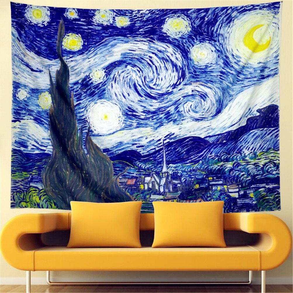 Lisslune | Starry Night Wall Tapestry