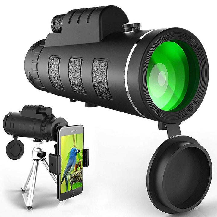 Lisslune | Starscope HD Monocular – High-Powered Waterproof Telescope with Smartphone Holder & Tripod