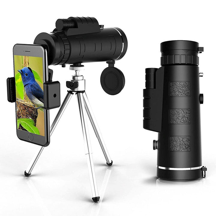 Lisslune | Starscope HD Monocular – High-Powered Waterproof Telescope with Smartphone Holder & Tripod
