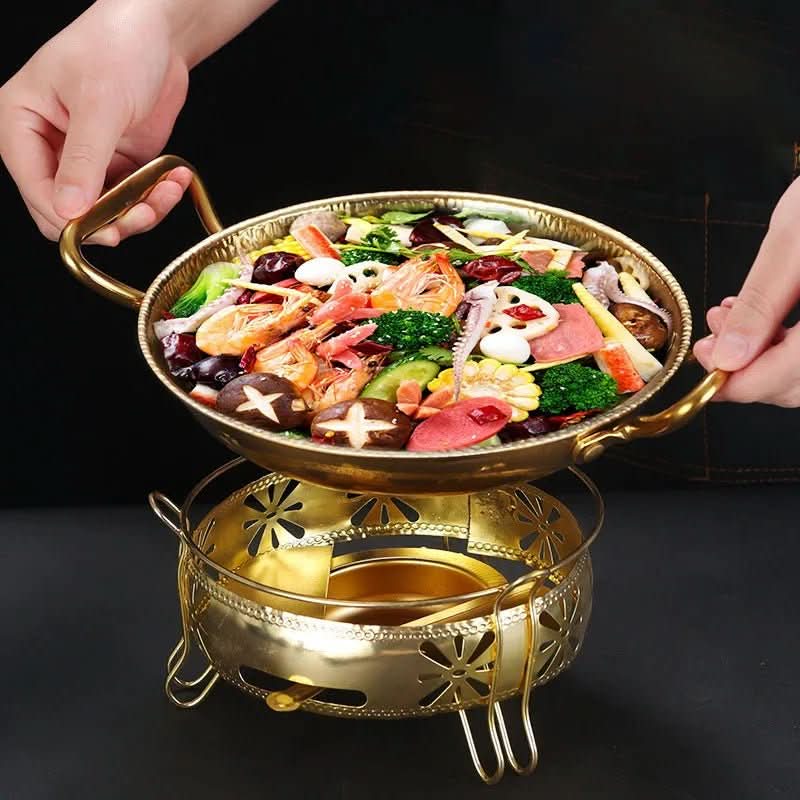 Lisslune | Hammered stainless steel pot for frying, sauces & versatile cooking