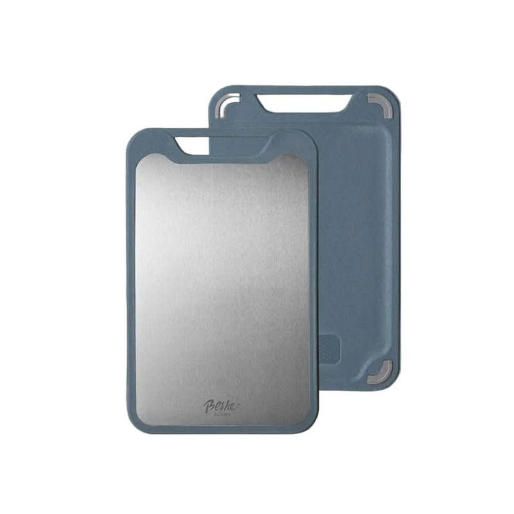 Lisslune | Double-sided stainless steel cutting board with non-stick surface and juice groove