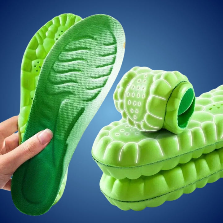 Lisslune | Orthopedic Insoles for Foot Pain Relief | 4D Shock Absorption, Heel Pain Relief & Posture Support for All-Day Comfort