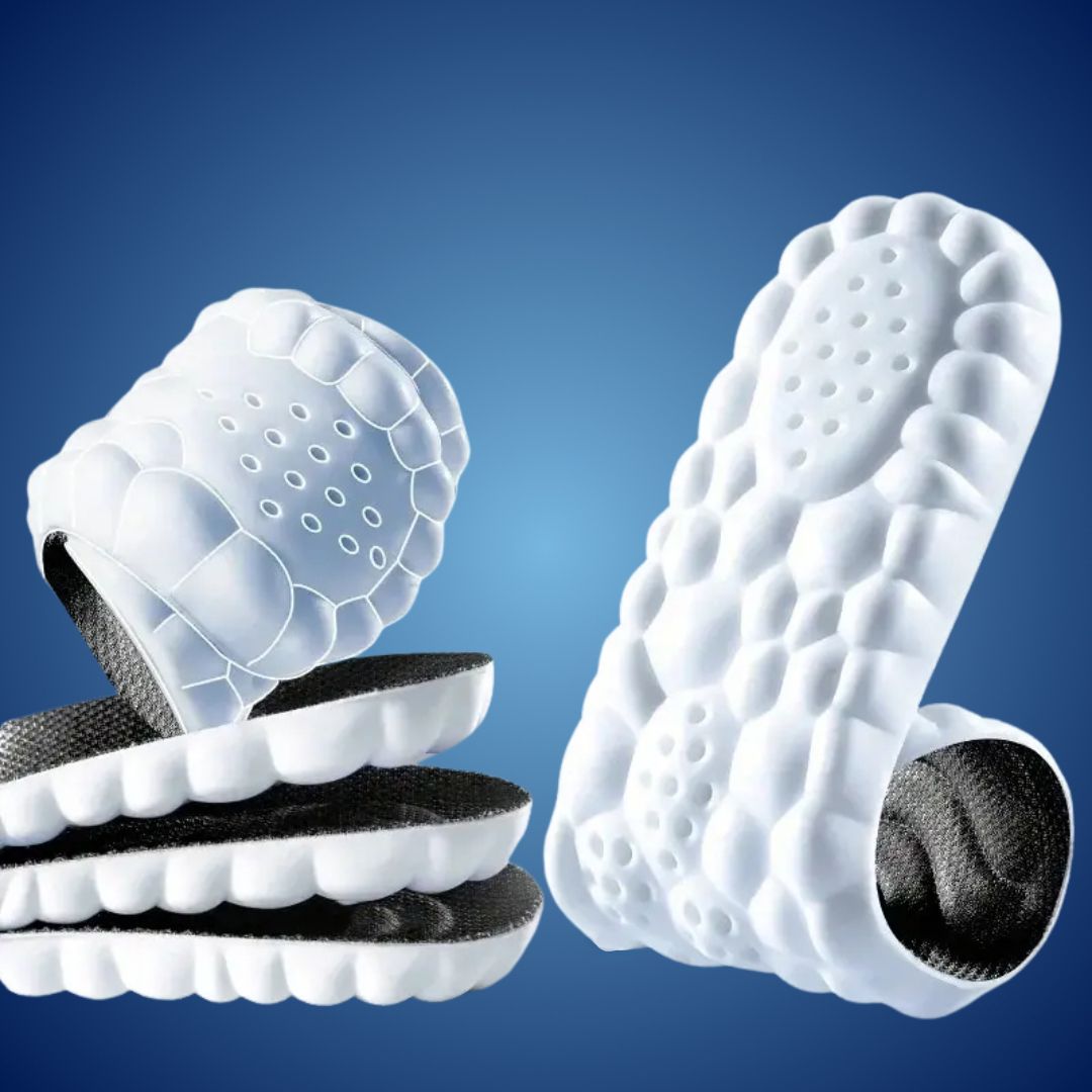 Lisslune | Orthopedic Insoles for Foot Pain Relief | 4D Shock Absorption, Heel Pain Relief & Posture Support for All-Day Comfort