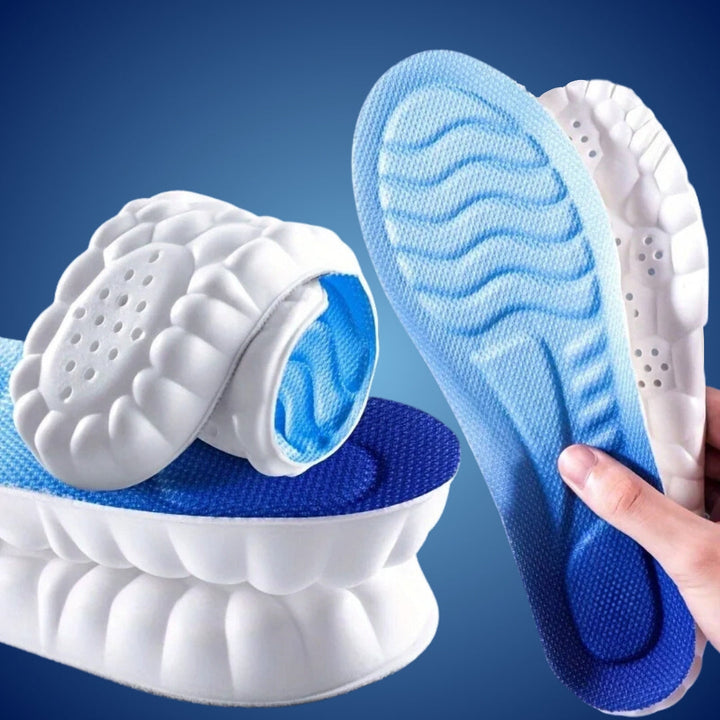 Lisslune | Orthopedic Insoles for Foot Pain Relief | 4D Shock Absorption, Heel Pain Relief & Posture Support for All-Day Comfort