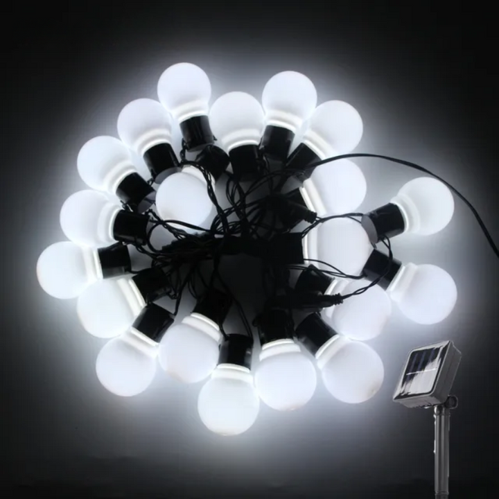 Lisslune | Waterproof Outdoor String Lights - Solar Garden Lighting for Balcony & Terrace