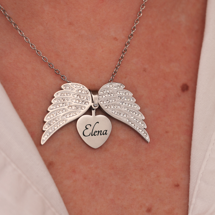 Lisslune | Engelenhart Necklace – Refined Jewelry with Engraving in Gold or Silver