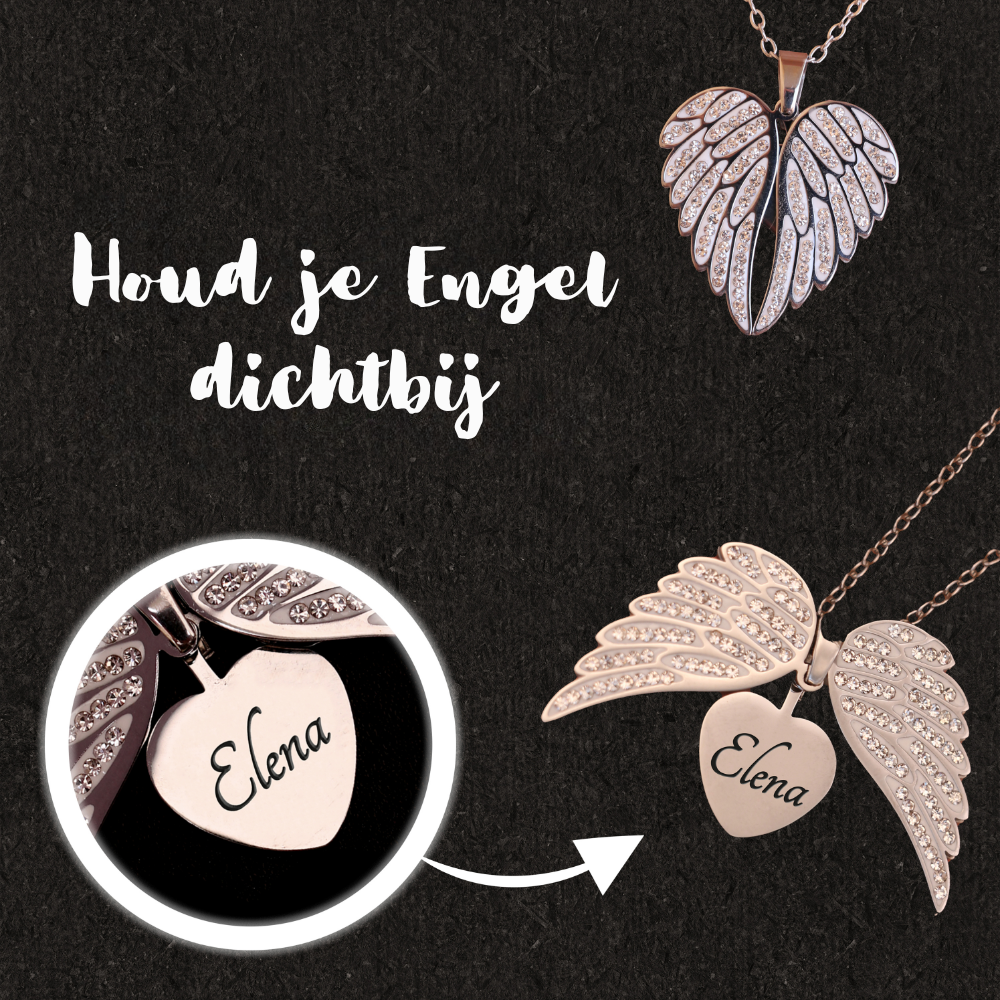 Lisslune | Engelenhart Necklace – Refined Jewelry with Engraving in Gold or Silver