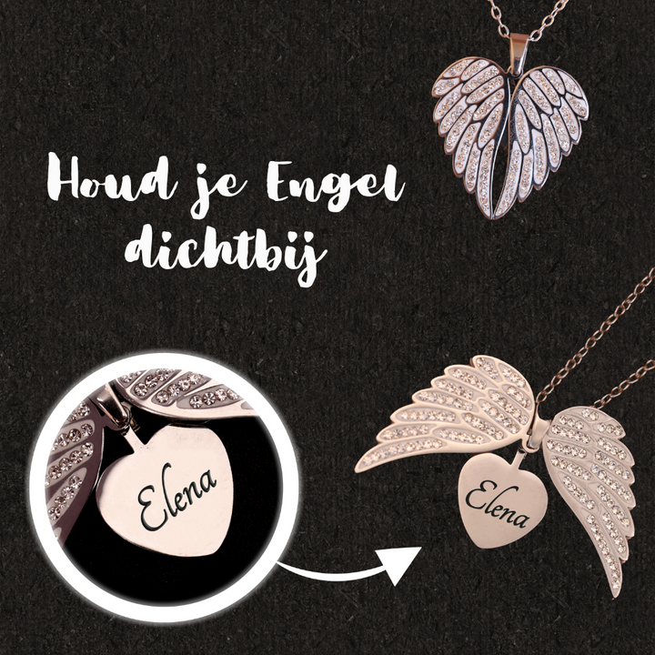 Lisslune | Engelenhart Necklace – Refined Jewelry with Engraving in Gold or Silver