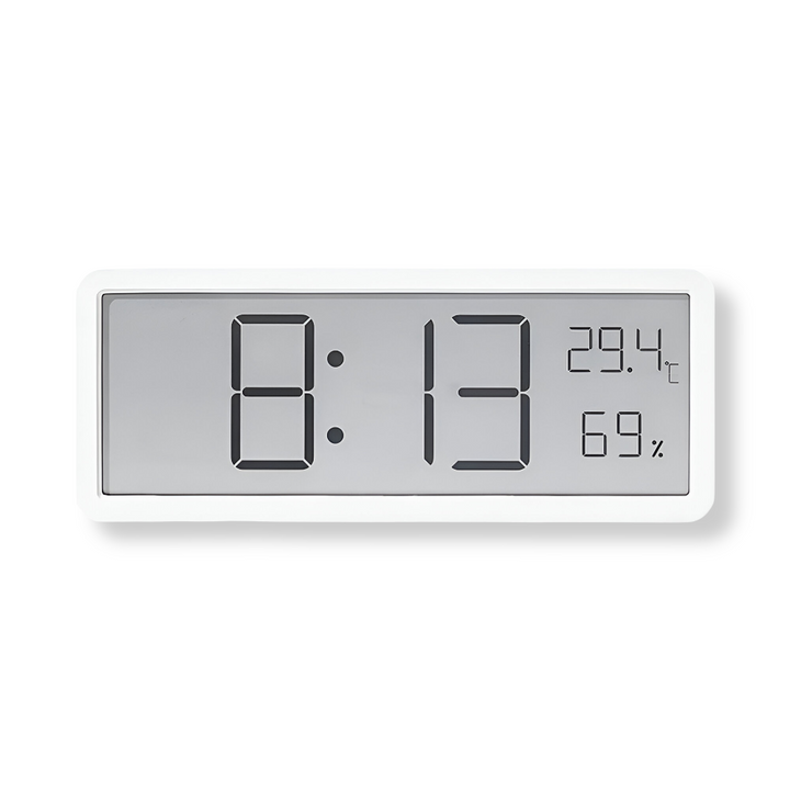 Lisslune | Digital LED Wall Clock – Large Display with Temperature and Humidity
