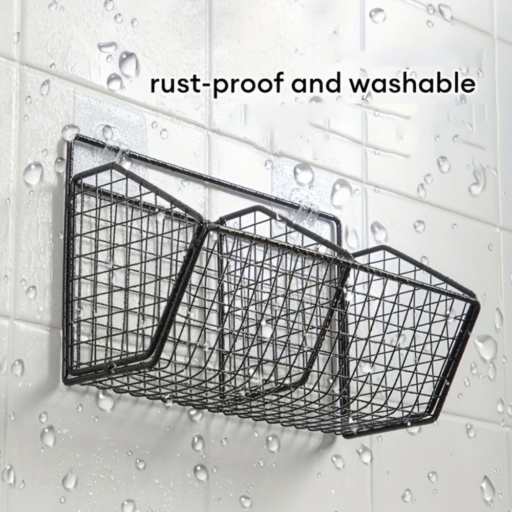 Lisslune | StorGrid – Modern Wall-Mounted Wire Storage Basket for Kitchen Organisation