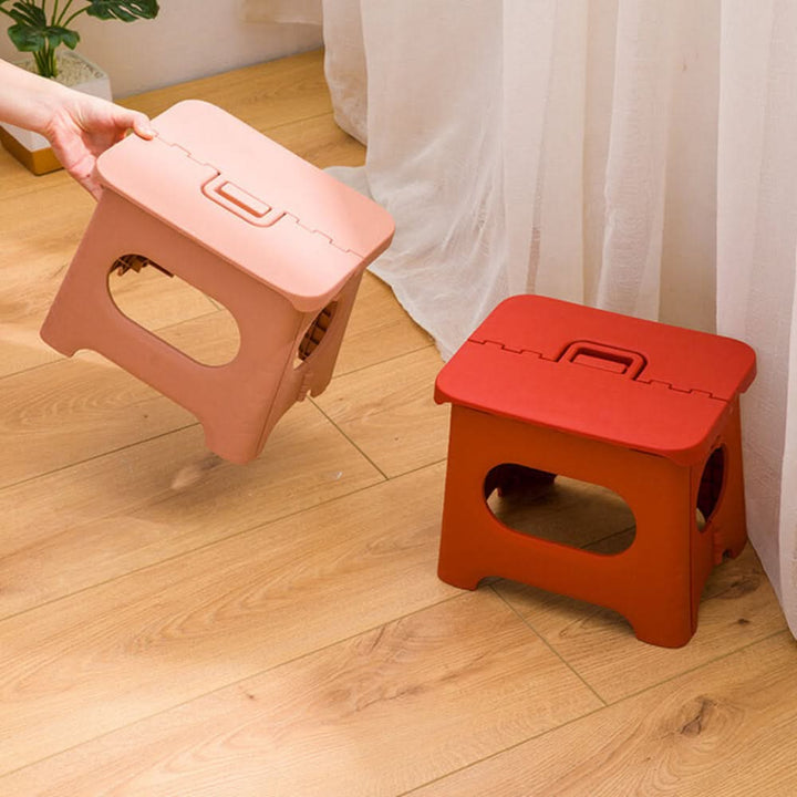 Lisslune | Foldable Step Stool with Handle for Adults and Kids