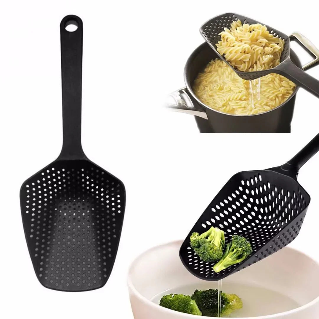 Lisslune | Large PP kitchen spoon for draining vegetables – Practical slotted spoon for the kitchen
