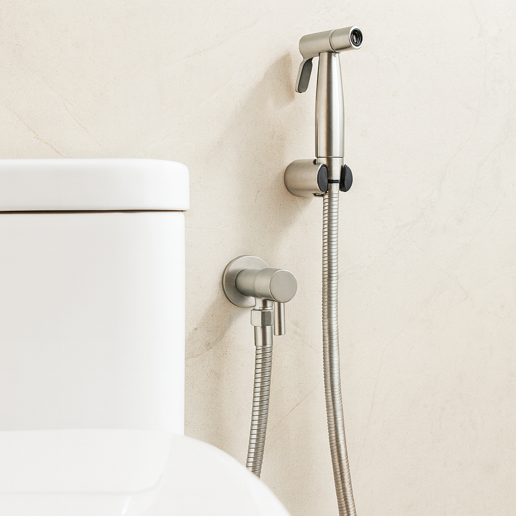 Lisslune | Stainless Steel Bidet Sprayer AquaNova – Hygienic Toilet Shower Spray with Wall Holder
