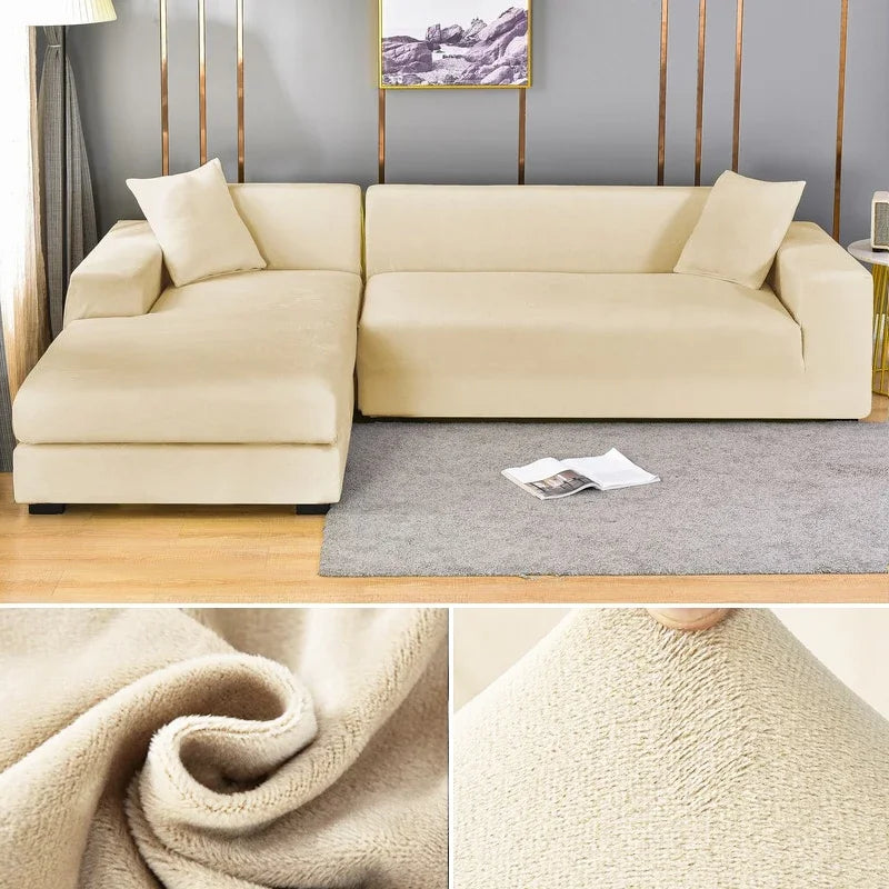 Lisslune | Luxury Stretch-Velvet Sofa Cover – Stylish Protection for Any Sofa