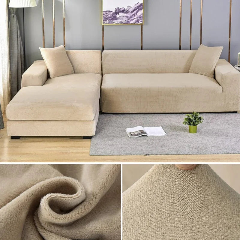 Lisslune | Luxury Stretch-Velvet Sofa Cover – Stylish Protection for Any Sofa