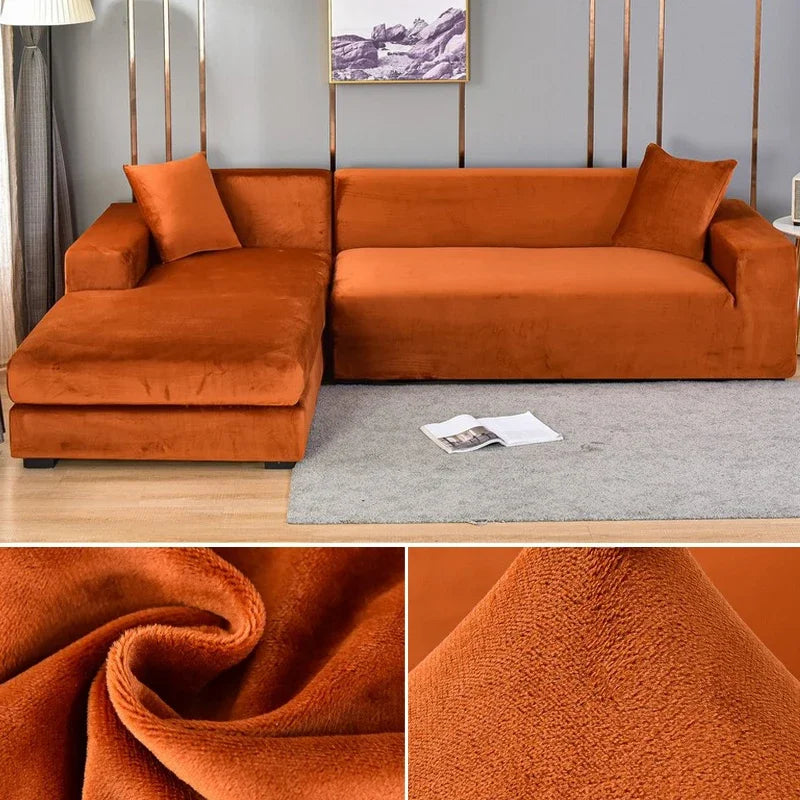 Lisslune | Luxury Stretch-Velvet Sofa Cover – Stylish Protection for Any Sofa