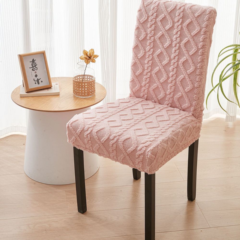 Lisslune | Stretch Jacquard Dining Chair Cover