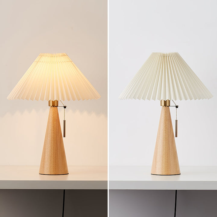 Lisslune | AntiqueRadiance – Elegant Wood and Metal Table Lamp