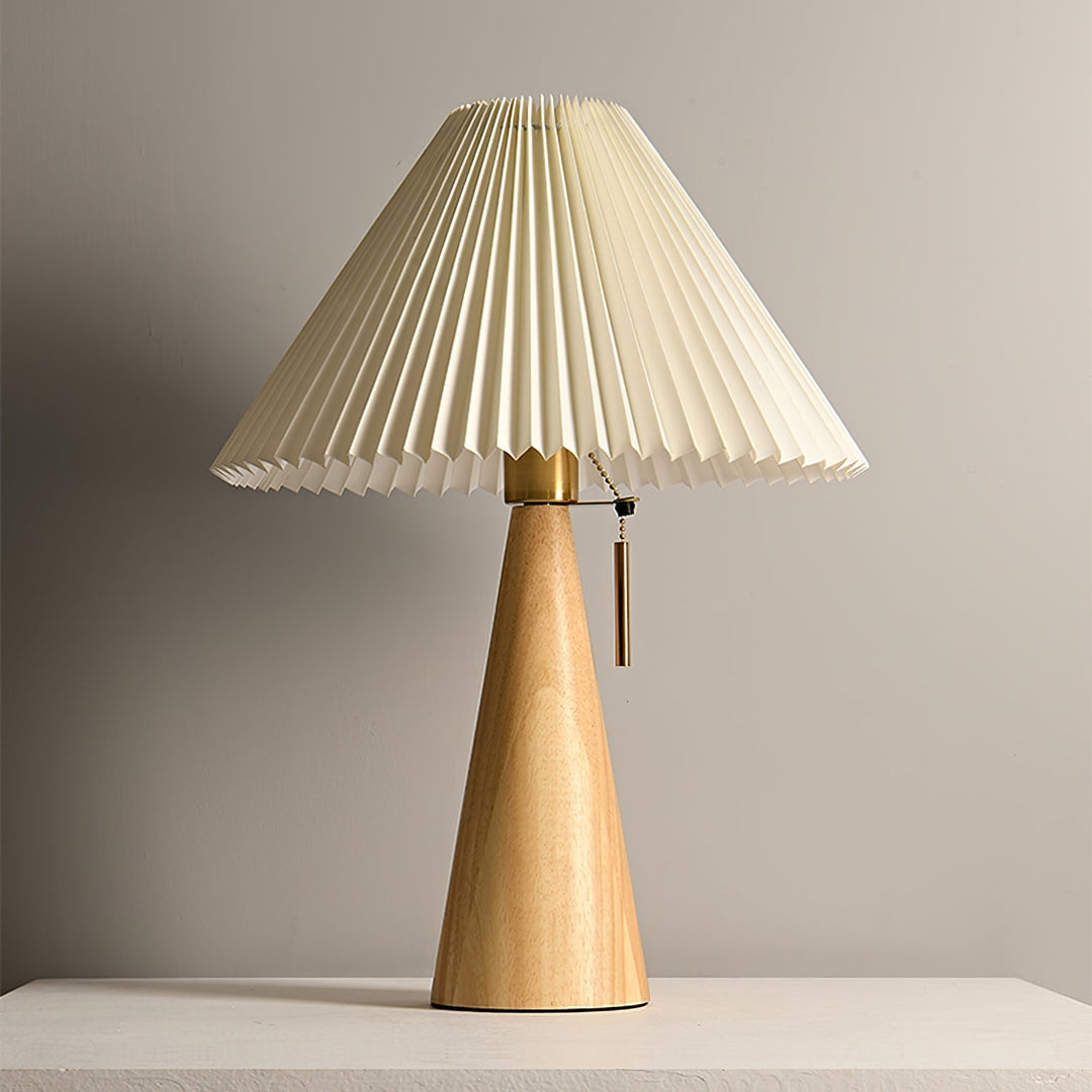 Lisslune | AntiqueRadiance – Elegant Wood and Metal Table Lamp