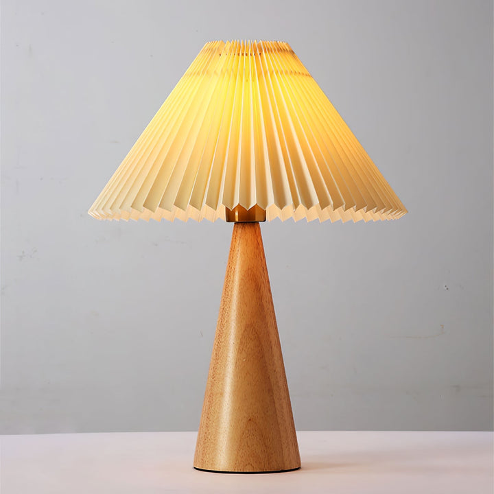 Lisslune | AntiqueRadiance – Elegant Wood and Metal Table Lamp