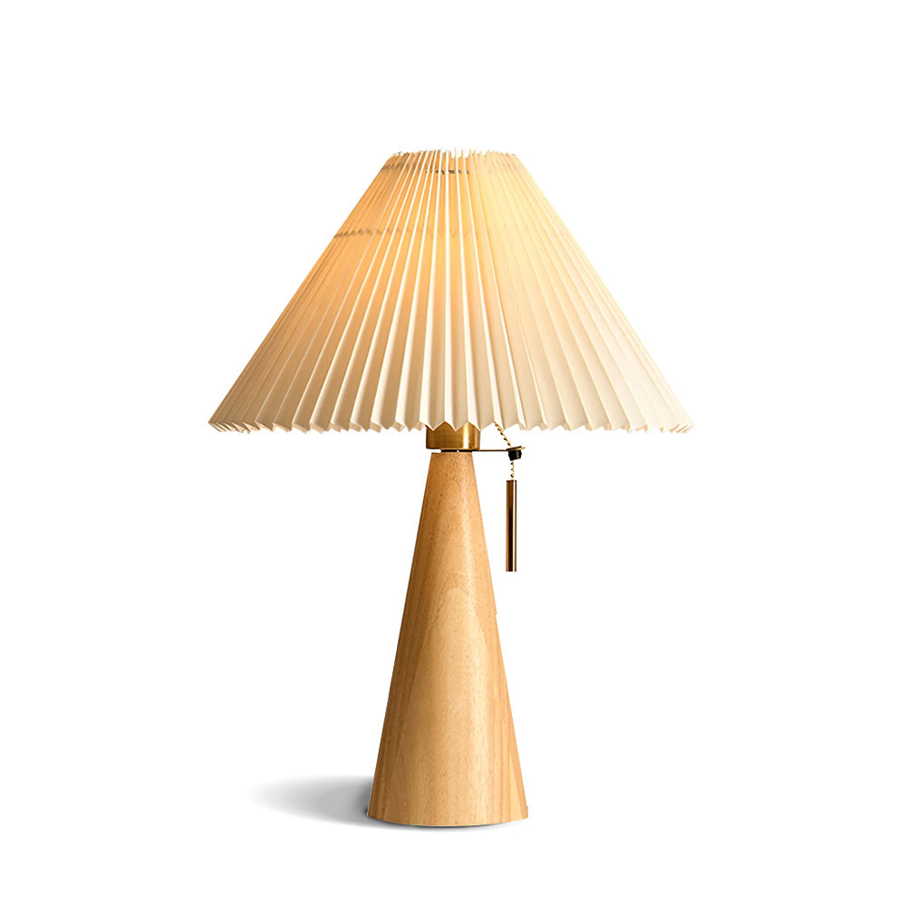 Lisslune | AntiqueRadiance – Elegant Wood and Metal Table Lamp