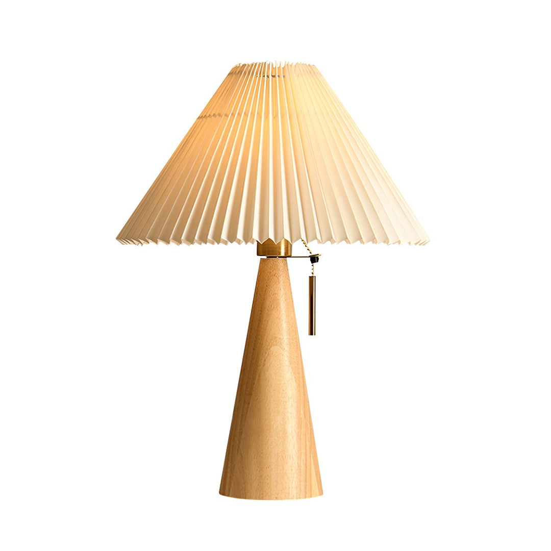 Lisslune | AntiqueRadiance – Elegant Wood and Metal Table Lamp