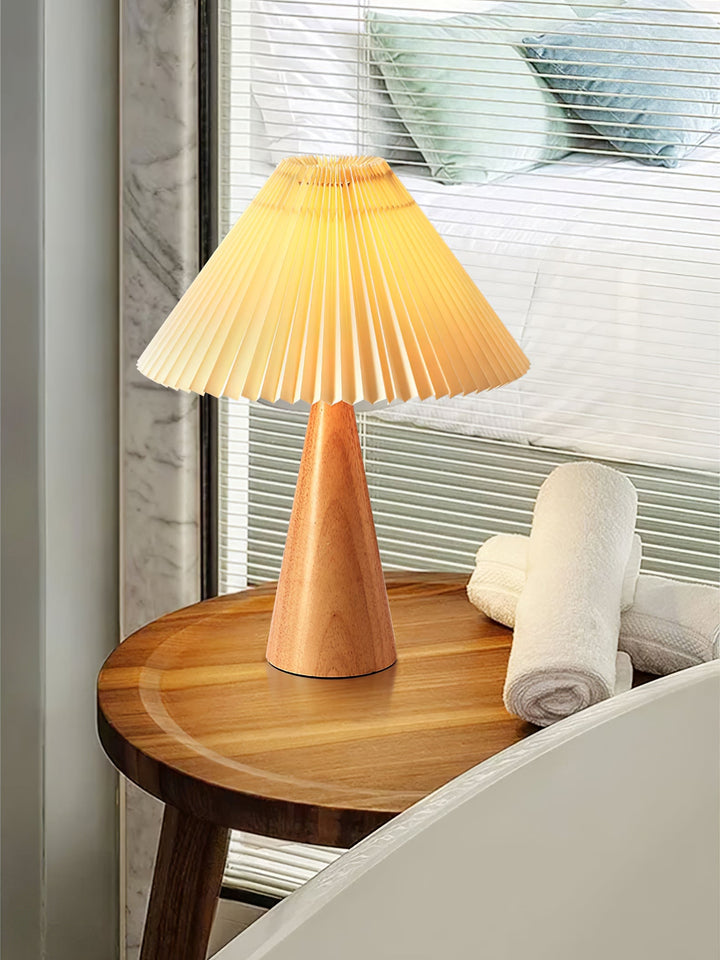 Lisslune | AntiqueRadiance – Elegant Wood and Metal Table Lamp