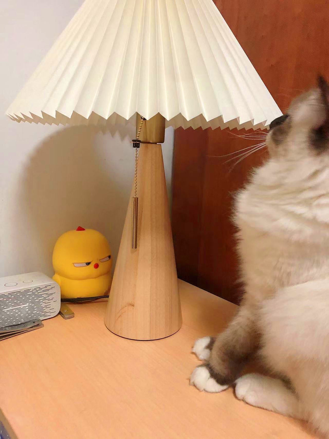 Lisslune | AntiqueRadiance – Elegant Wood and Metal Table Lamp