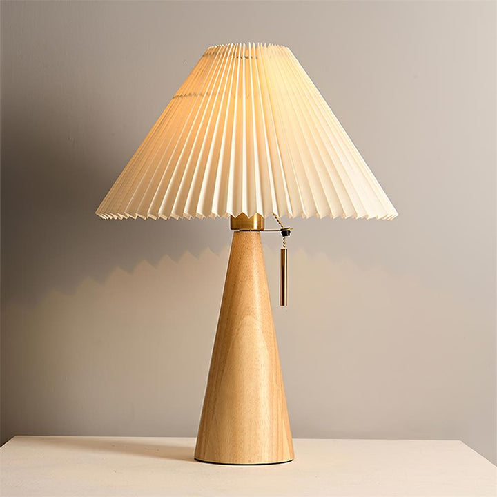 Lisslune | AntiqueRadiance – Elegant Wood and Metal Table Lamp