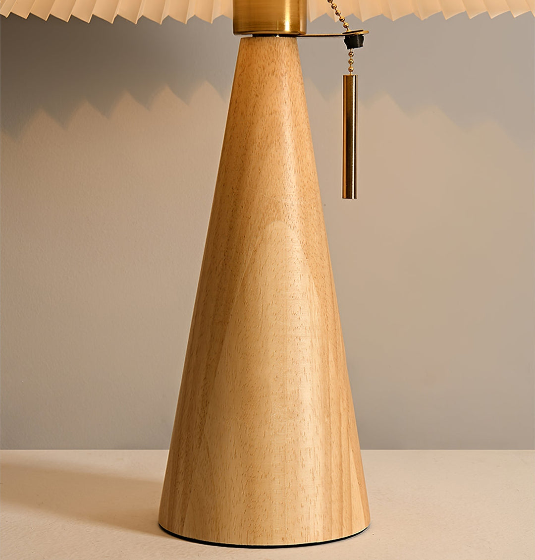 Lisslune | AntiqueRadiance – Elegant Wood and Metal Table Lamp