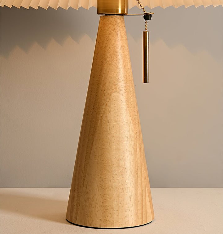 Lisslune | AntiqueRadiance – Elegant Wood and Metal Table Lamp