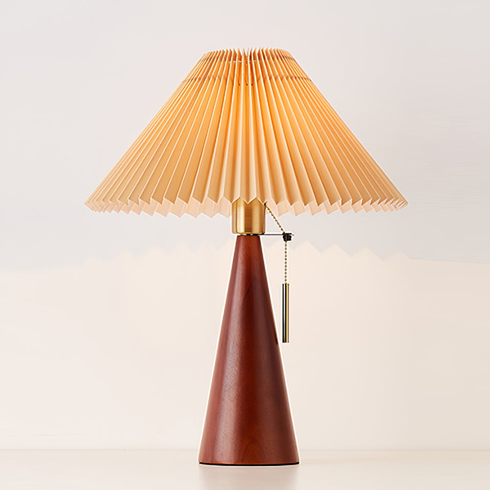 Lisslune | AntiqueRadiance – Elegant Wood and Metal Table Lamp