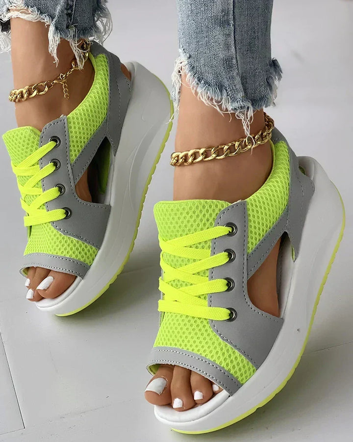 Lisslune | Orthopedic Open-Toe Mesh Sneakers for Women
