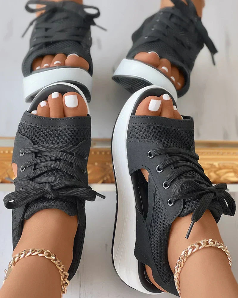 Lisslune | Orthopedic Open-Toe Mesh Sneakers for Women