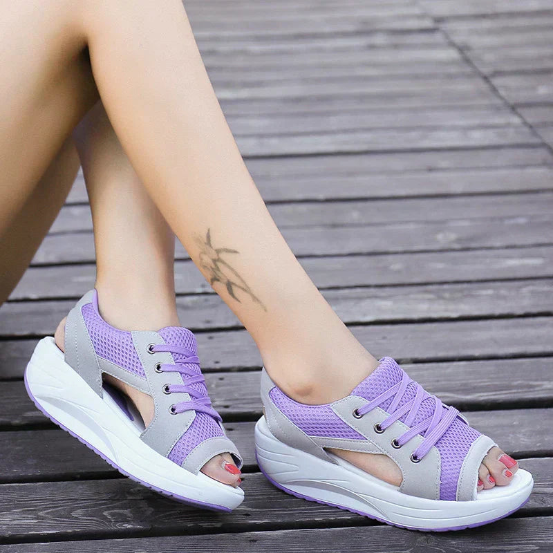 Lisslune | Orthopedic Open-Toe Mesh Sneakers for Women