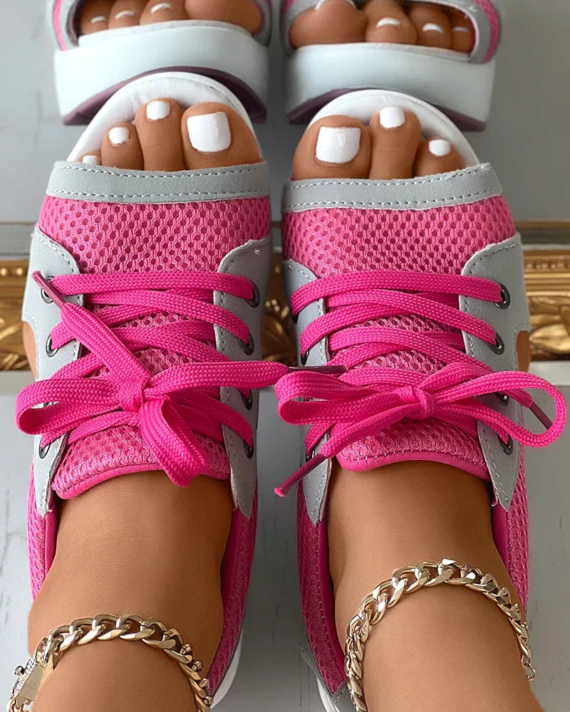 Lisslune | Orthopedic Open-Toe Mesh Sneakers for Women