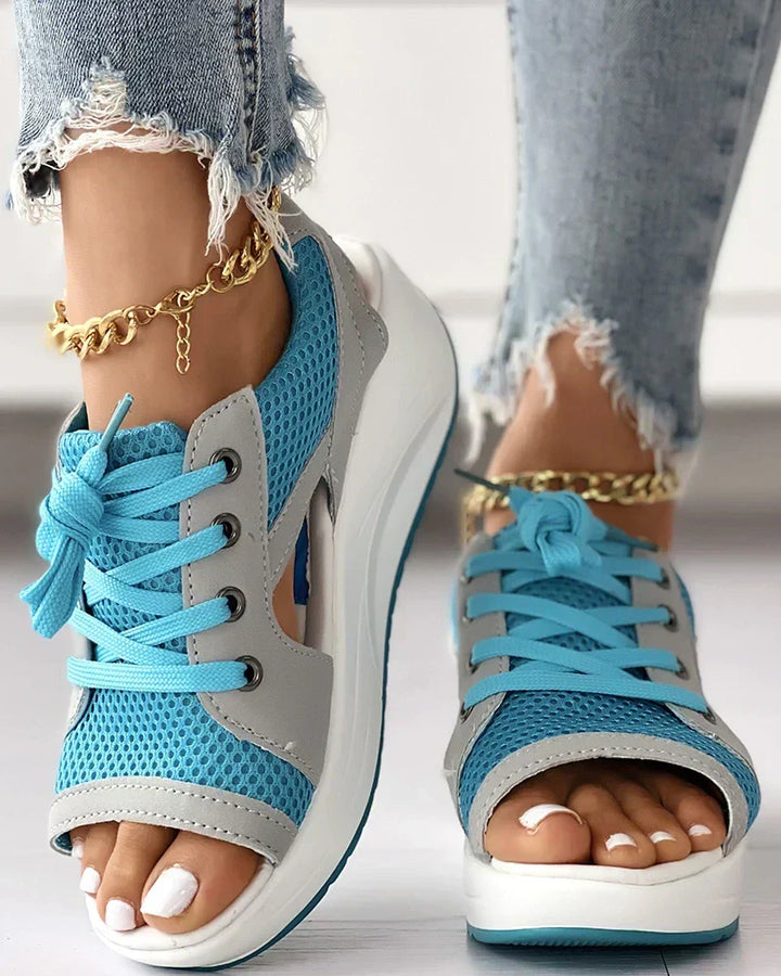 Lisslune | Orthopedic Open-Toe Mesh Sneakers for Women
