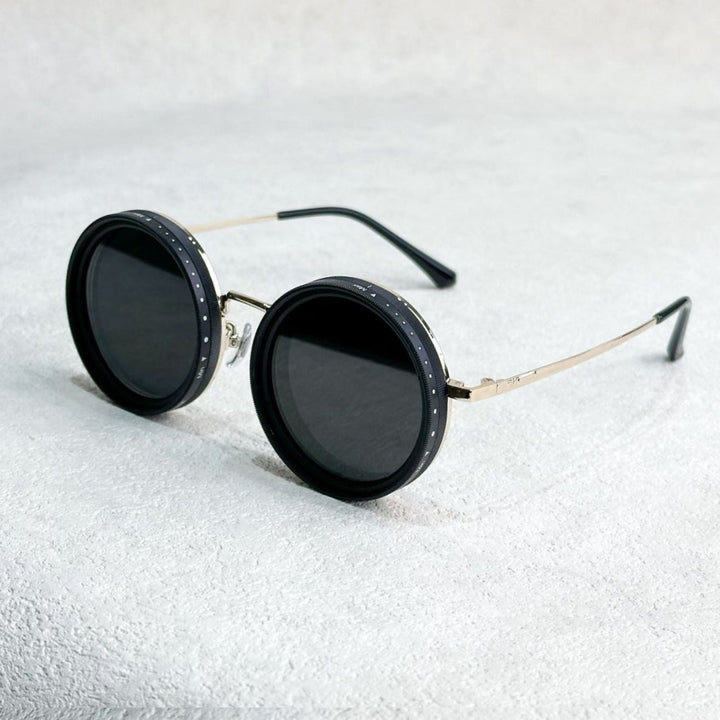 Lisslune | VisionRound Polarized Sunglasses – Unisex Retro Design with Adjustable Light Filter