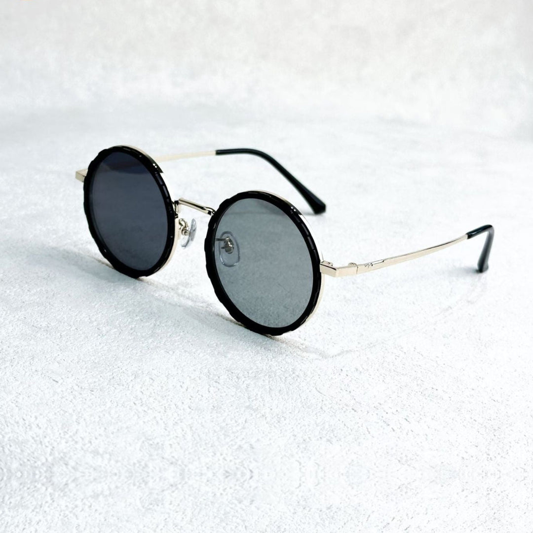 Lisslune | VisionRound Polarized Sunglasses – Unisex Retro Design with Adjustable Light Filter